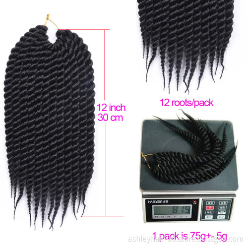 Julianna Black natural senegalese  african styles twist crochet braid  twist synthetic hair braiding hair kanekalon synthetic